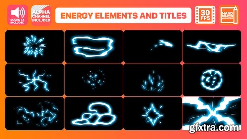 Videohive Energy Elements And Titles 22719833