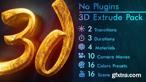 Videohive 3d Gold Titles and Logo NO PLUGINS 21488686