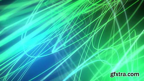 MA - Neon Squiggle Lines Background Stock Motion Graphics 149110