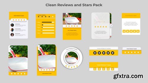 MA - Clean Reviews And 5-Star Pack After Effects Templates 149789