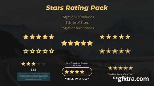 MA - Stars Rating Pack Motion Graphics Templates 149414