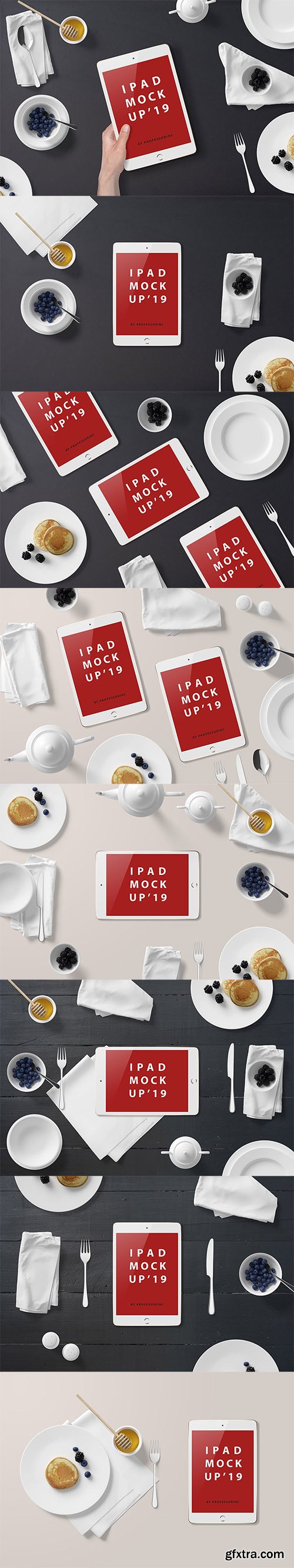 iPad Mini Mockup - Breakfast Set