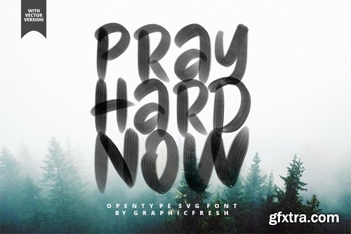 CM - Pray Hard Now - 30% OFF - SVG Font 3274411