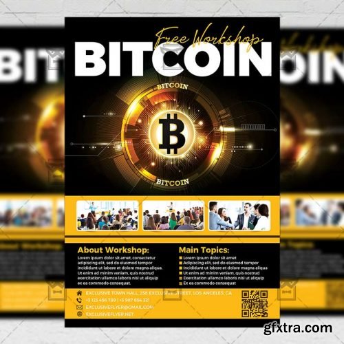Bitcoin Workshop Flyer – Business A5 Template