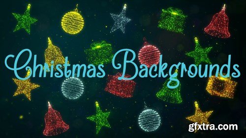 MA - 3D Particles Christmas Backgrounds Pack Stock Motion Graphics 150255