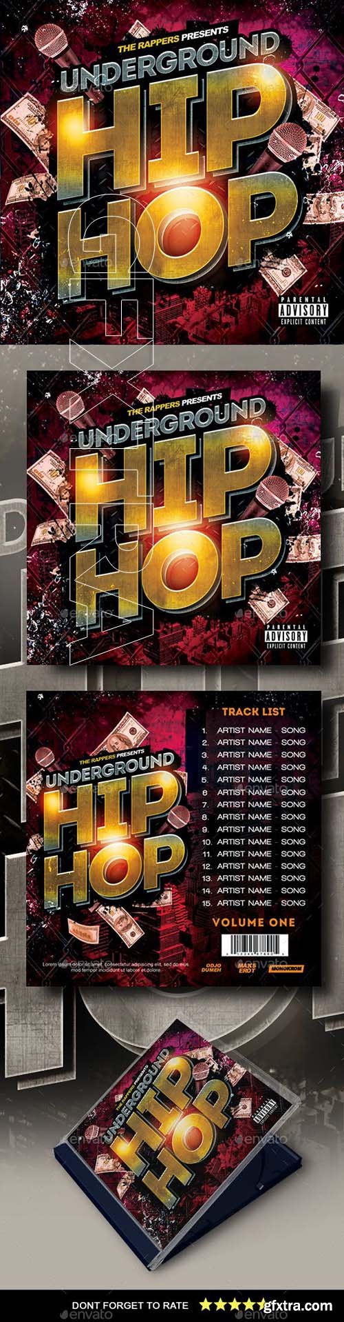 GraphicRiver - Hip Hop Mixtape Cover 22889524