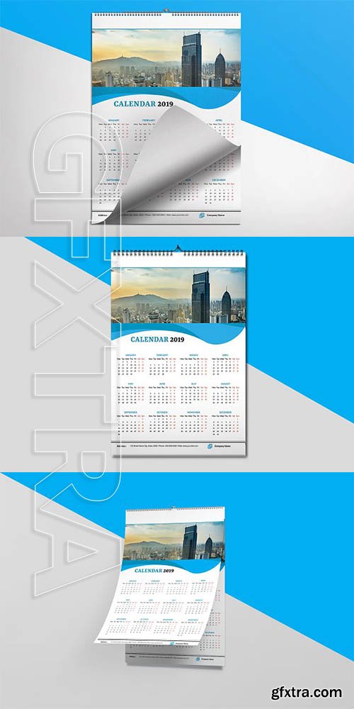 CreativeMarket - Wall Calendar 2019 3211709