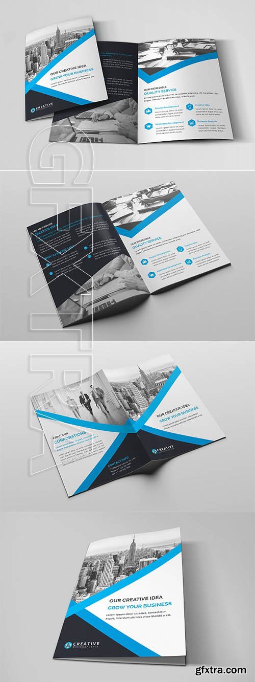 CreativeMarket - Business Bi-Fold Brochure 3206386