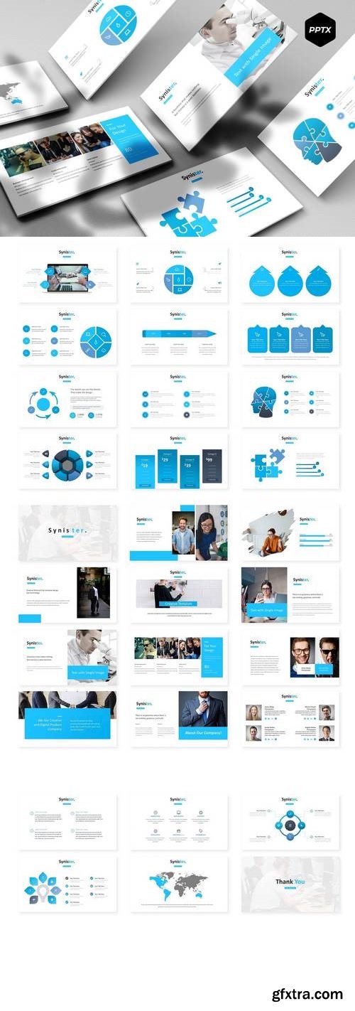 Synister - Powerpoint, Keynote, Google Sliders Templates