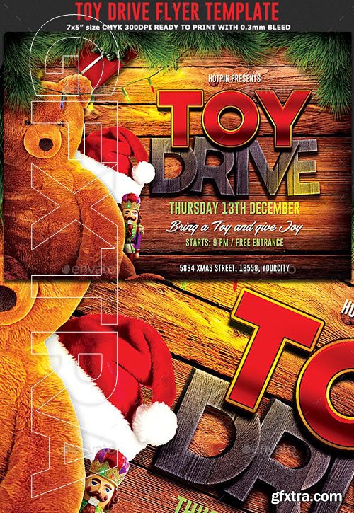 GraphicRiver - Christmas Toy Drive Flyer 22948885
