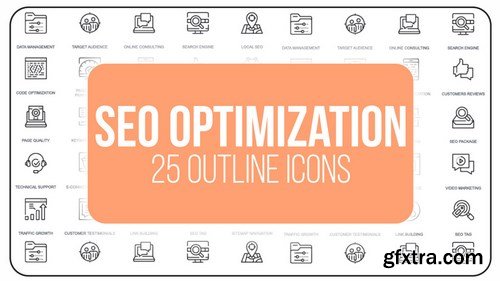 MA - SEO Optimization - 25 Outline Icons After Effects Templates 149609