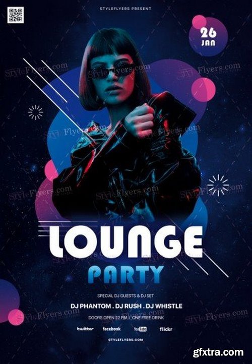 Lounge Party PSD Flyer Template