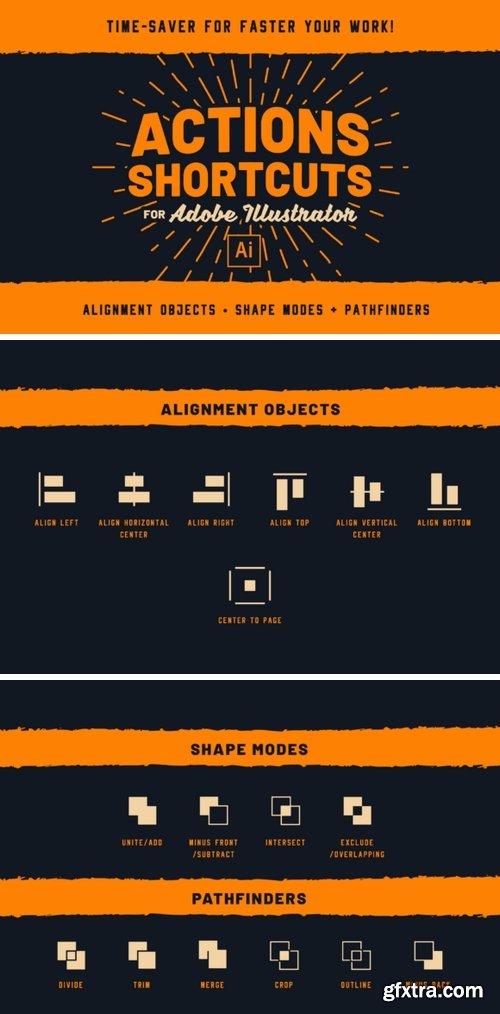CM - Actions Shortcuts for Adobe Illustrator 2409861