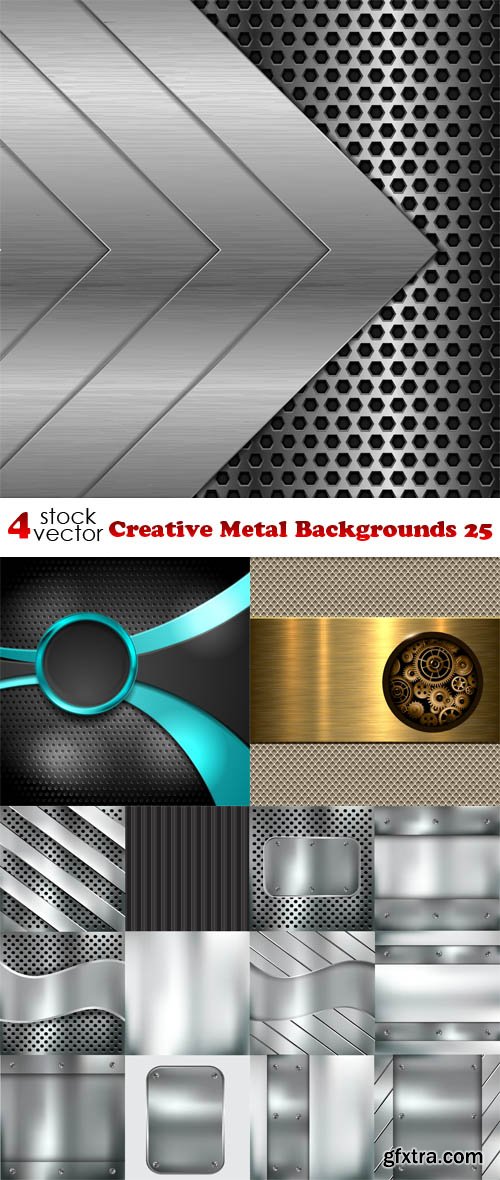 Vectors - Creative Metal Backgrounds 25