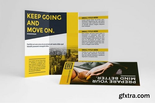 Business Yellow Trifold