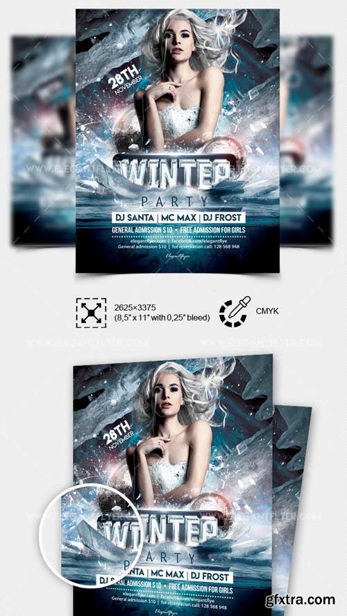 Winter Party V11 2018 Flyer PSD Template