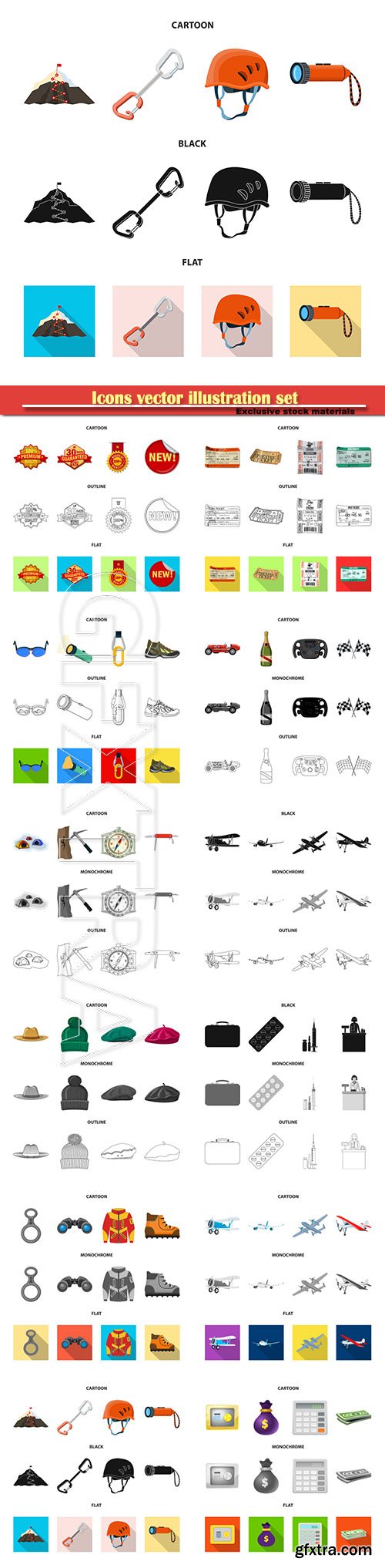 Icons vector illustration set # 10