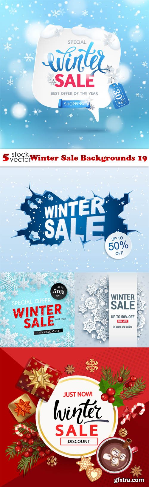 Vectors - Winter Sale Backgrounds 19