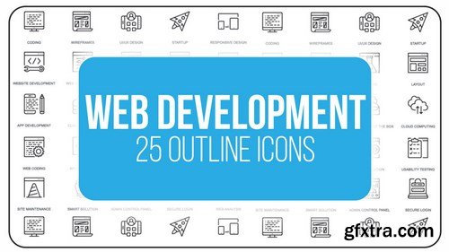 MA - Web Development - 25 Outline Icons After Effects Templates 152044