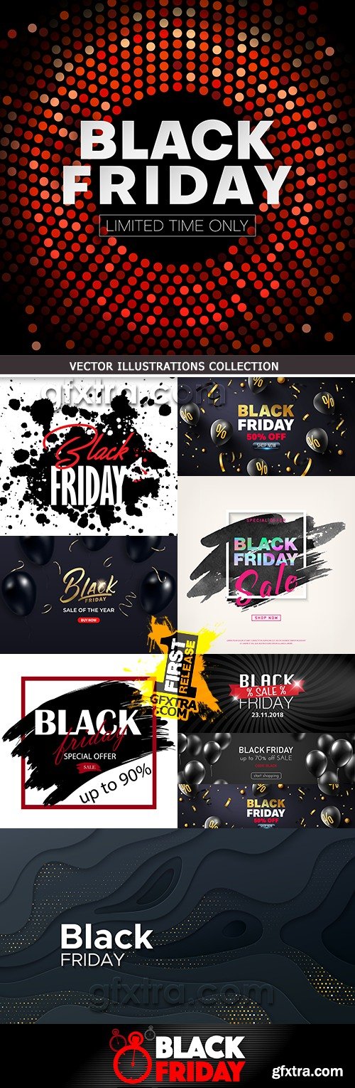 Black Friday special sale shopping black color
