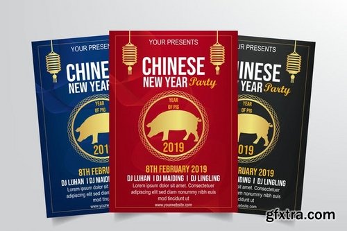 Chinese New Year Flyer Template Vol. 1