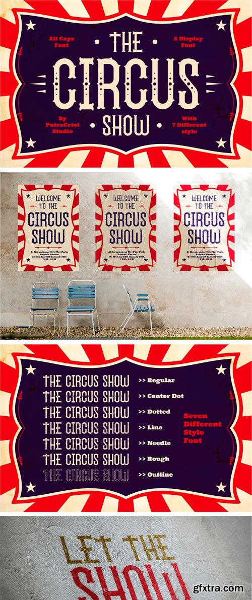 CM - The Circus Show - Display Font 3300874