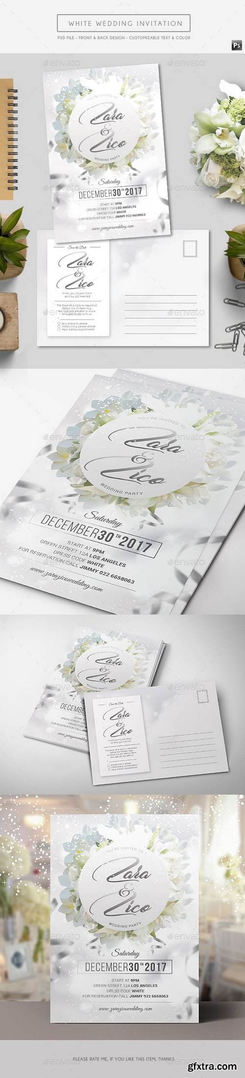 Graphicriver - White Wedding Invitation 17494640