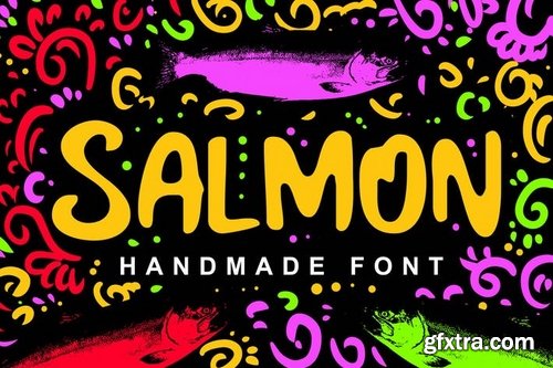Salmon Fancy Font