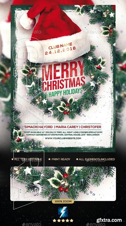 GraphicRiver - Christmas Party Flyer 23039753