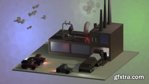 Blender 2.8 For Beginners: Create a Low-Poly Factory
