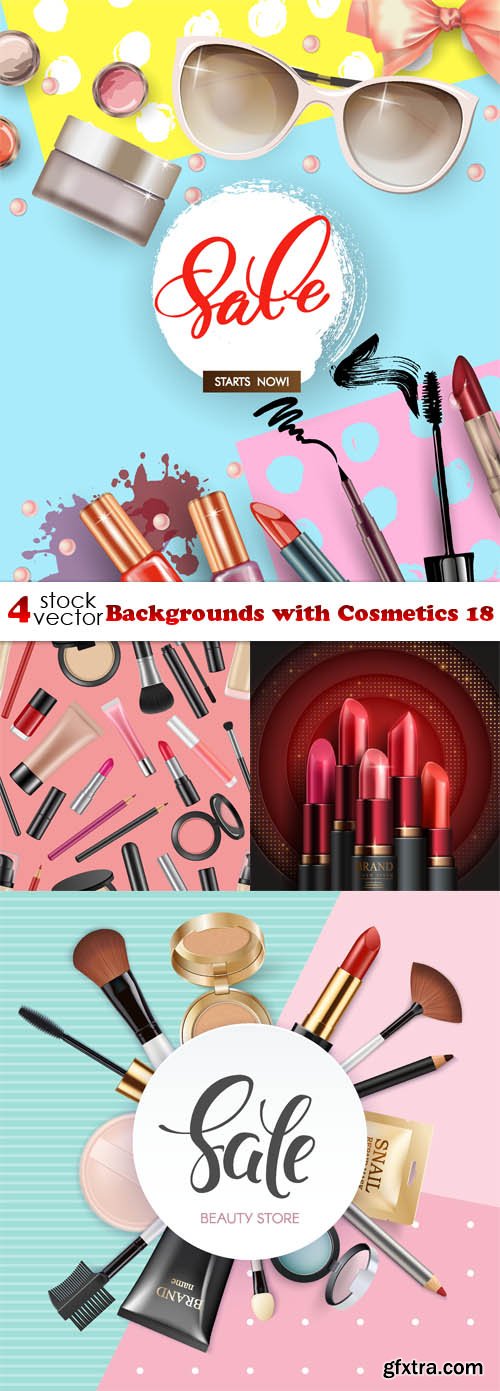 Vectors - Backgrounds with Cosmetics 18