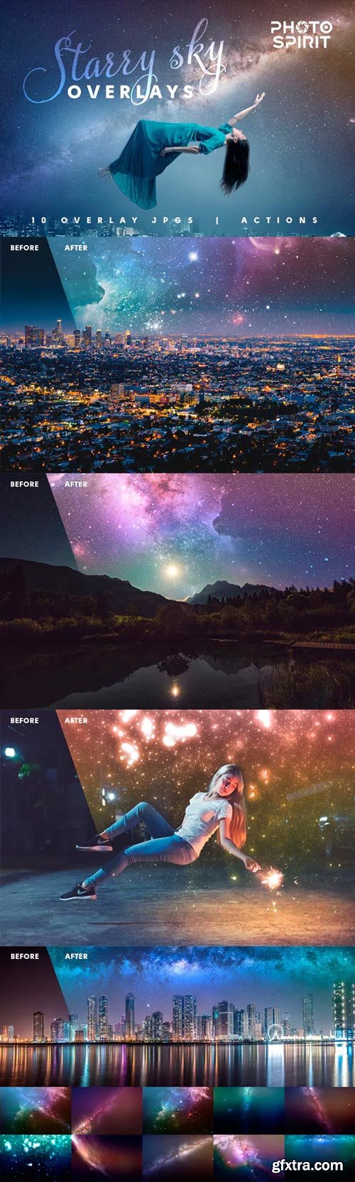 GraphicRiver - Night Sky Starry Overlays + Actions - 23023016