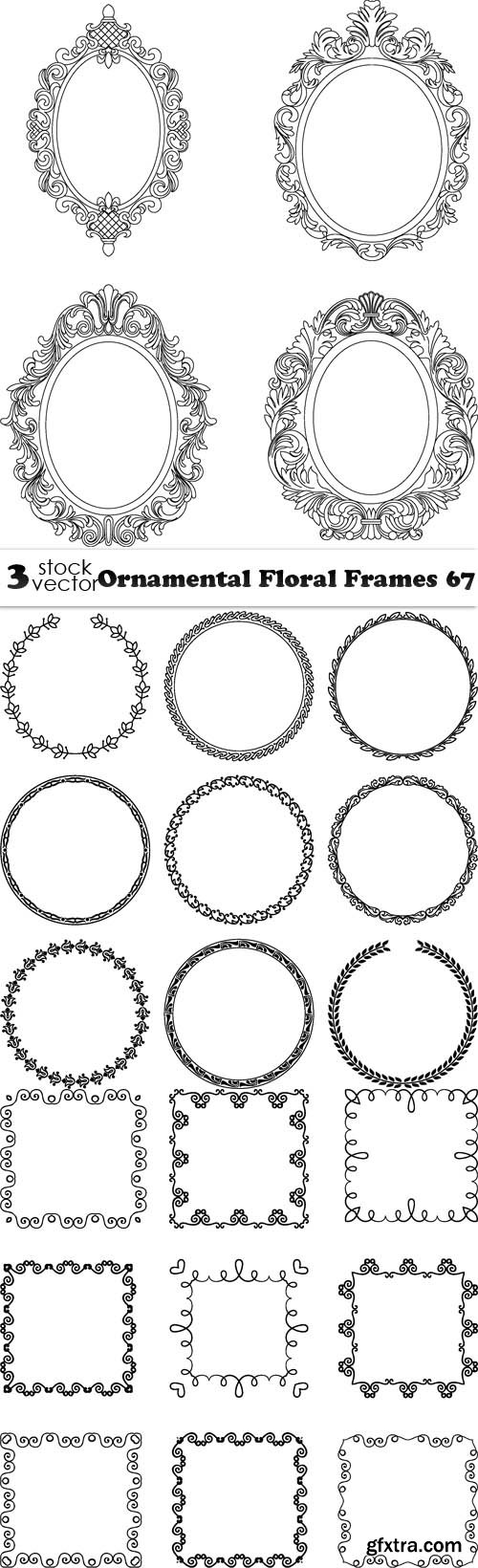 Vectors - Ornamental Floral Frames 67