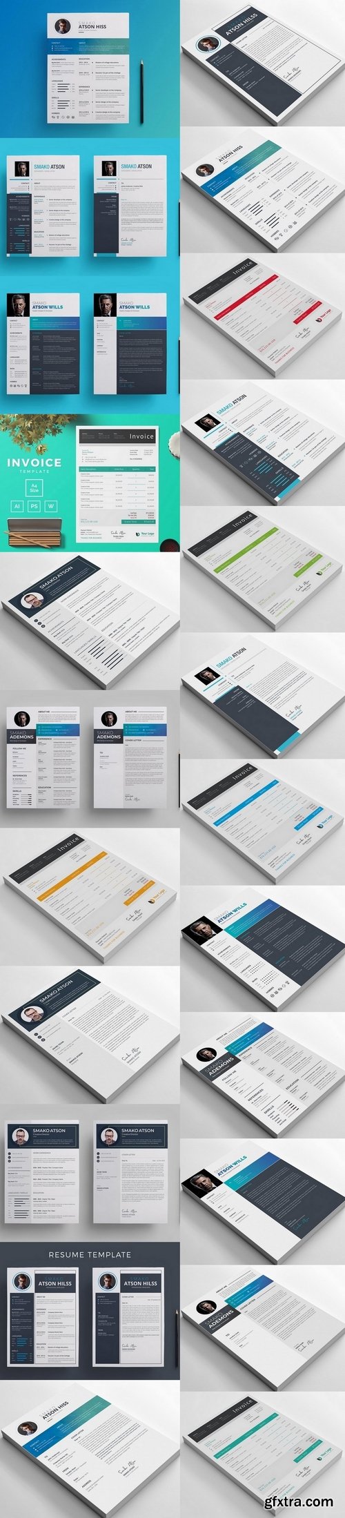 Resume and Invoice Templates Pack