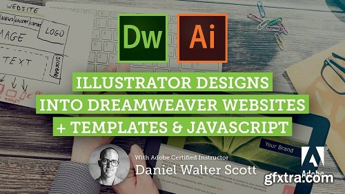 Adobe Dreamweaver CC Web Design from Adobe Illustrator Mockups