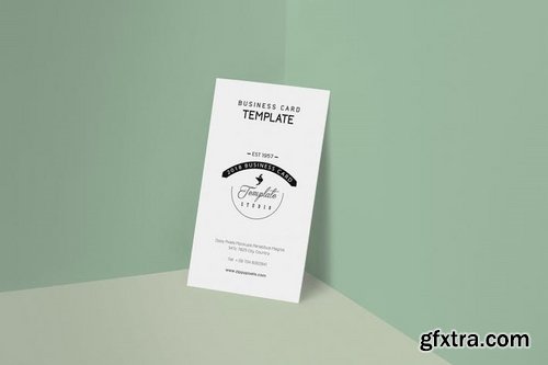 Vertical Personal Card Design Template