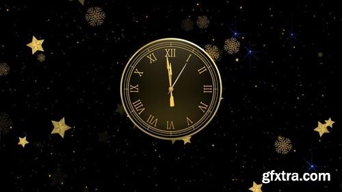 MA - New Year Countdown Clock & Fireworks Stock Motion Graphics 153765