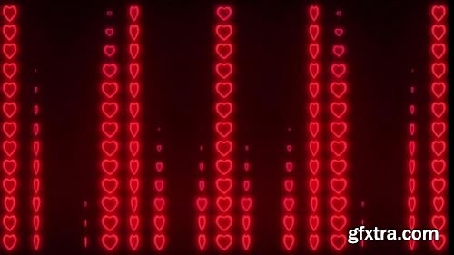 MA - Heart LED Flashing Effects Pack Stock Motion Graphics 154551
