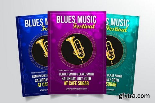 CM - Blues Music Festival Flyer Vol. 2 3322911