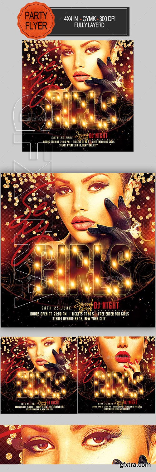 GraphicRiver - Sexy Girls Party Flyer 23054490