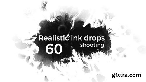 MA - Realistic Ink Drops Stock Video 155954