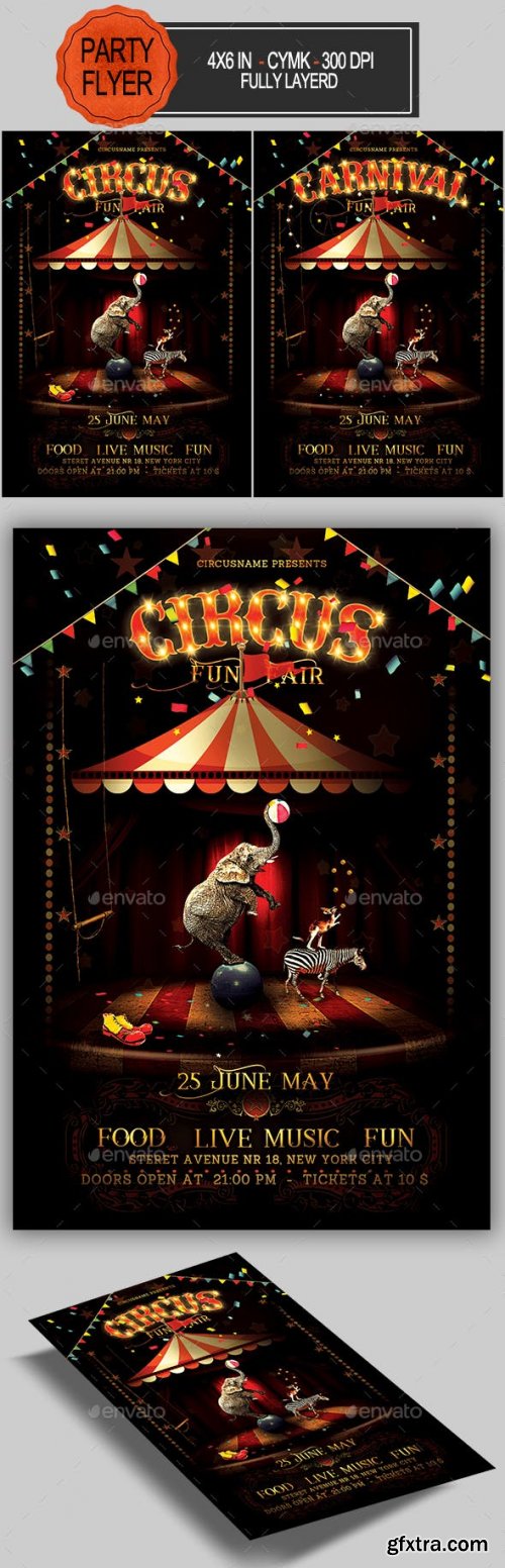 GraphicRiver - Circus Flyer 23059928