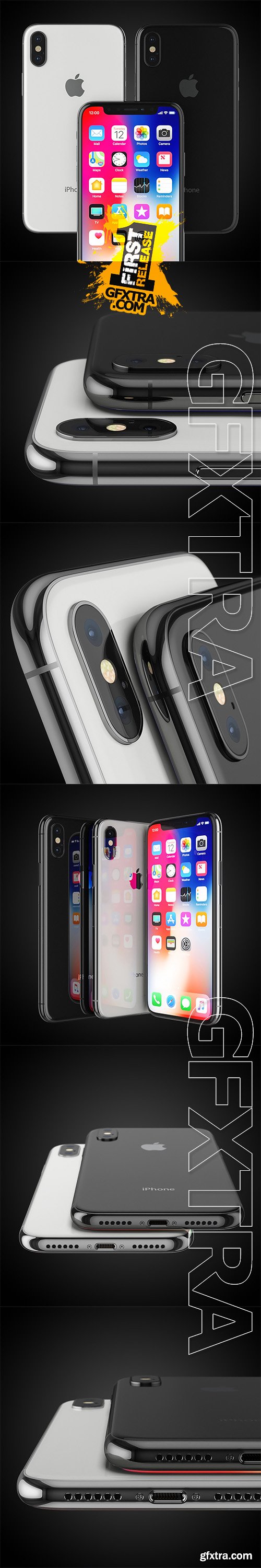 Cubebrush - Apple iPhone X All colors