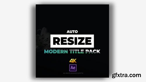 Videohive Auto Resize Modern Title Pack 21889862