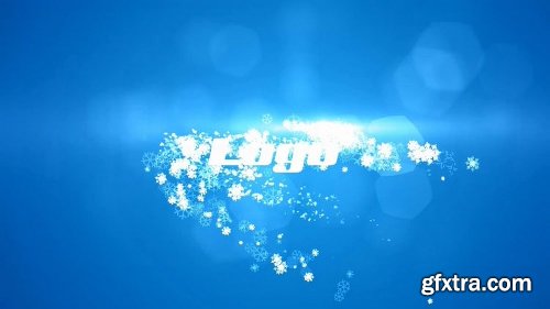 MotionArray Snowflakes Logo Reveal 157015