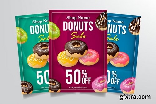 Donuts Sale Flyer Template