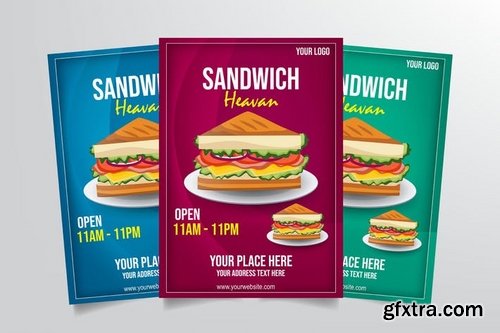 Sandwich Heaven Flyer Template