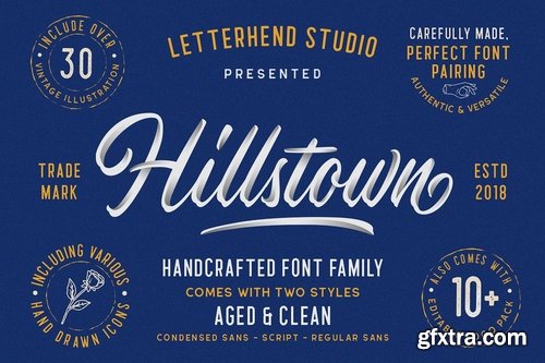 CM - Hillstown Font Collection (+EXTRA) 3328794