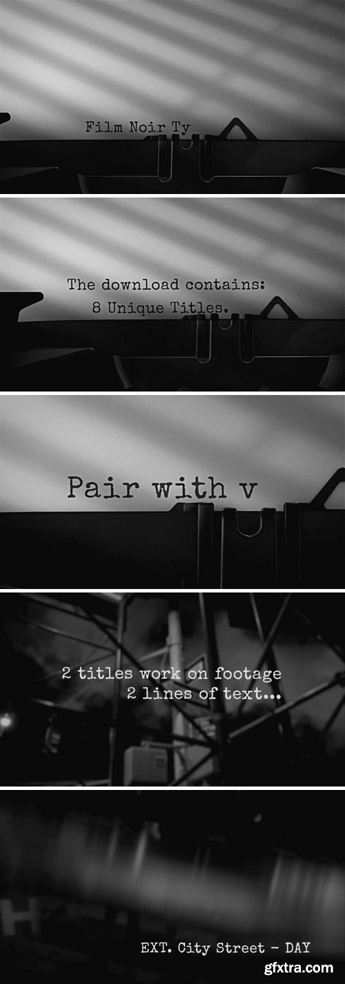 MotionArray - Film Noir Typewriter After Effects Templates 158266