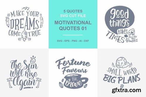 5 Motivational Quotes SVG - 01
